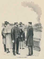 Et hus i brann, 1892