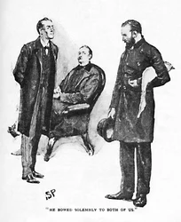 Han bukket høytidelig for oss begge, 1892