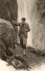 Illustrasjon for "The Adventures of Sherlock Holmes"