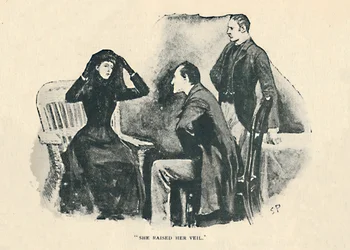 Hun løftet sløret, 1892