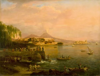 Utsikt over Napoli fra Villa Reale