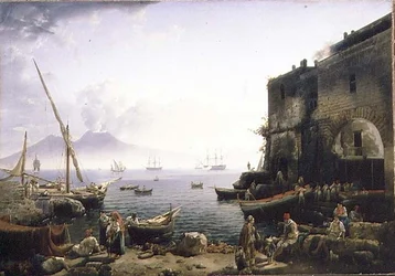 Utsikt over Napoli, Santa Lucia-vollen