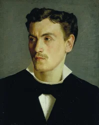 Portrett av en ung mann, ca. 1855 (olje på lerret)