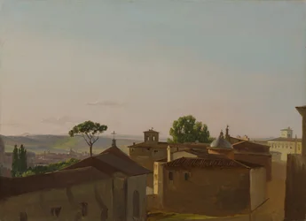 Utsikt på Quirinal Hill, Roma, 1800.