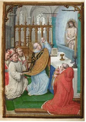 Folio fra en miniatyr Time Book, bruk av Roma, Brugge, 1530-35
