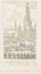 Begravelse av Jacob van Heemskerck i Oude Kerk i Amsterdam, 1607