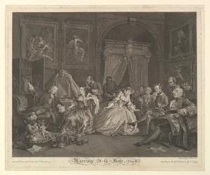 Ekteskap A-la-Mode, Plate IV, 1. april 1745.