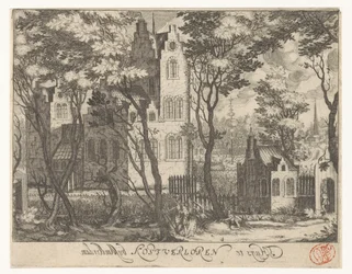 Utsikt over Huis Kostverloren i nærheten av Amsterdam