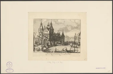 Utsikt over Eerste Regulierspoort i Amsterdam