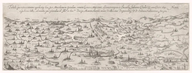 Kart over hertugdømmet Gulik, 1614