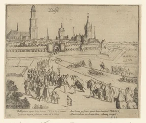 Truchsess blir mottatt i Delft, 1584