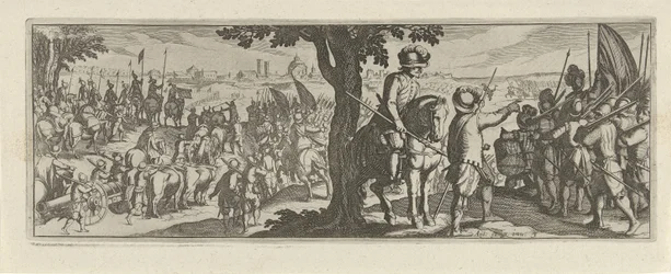 Twee soldaten under en boom Kavaleri (serietittel) Faecvnda hva er den elskede av Phaebus og den takknemlige Florentia til menn av ivrig geni, nok er vist av pvgnas, enthea av kraften til brystene som Mercury skåret den erfarne klienten (serietittel)