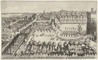 Fyrverkeri i Haag etter kunngjøringen av våpenhvilen, 1609