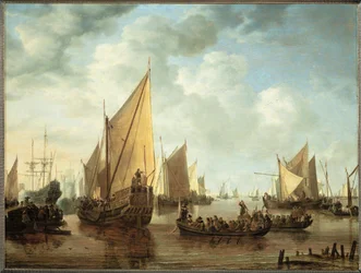 Sjøbesøk av Frederic Hendricks II av Orange, fjerde sønn av William I av Orange, guvernør i Nederland