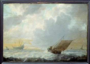 Marinen. Maleri av Simon De Vlieger