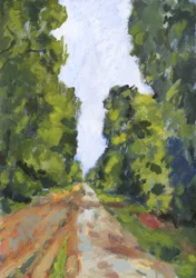 Avenue nr. 1, 2023 (akryl på papir)