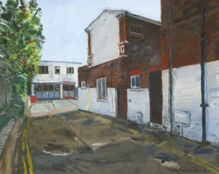 Motorworks, Westgate-on-Sea, 2024 (olje på lerret)