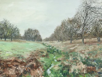 Richmond Park (olje på lin)