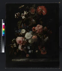 Gruppe med blomster, før 1721 (olje på lerret)