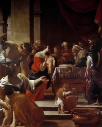 Omskjæringsmaleri av Simon Vouet (1590-1649) 1622 Napoli, nasjonalmuseet i Capodimonte