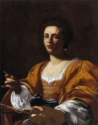 Portrett av Artemisia Gentileschi, 1623-1626
