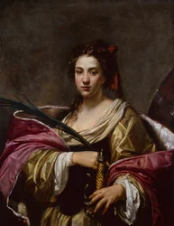 St.Catherine (olje på lerret)