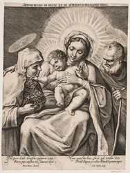 Den hellige familie og St. Clara
