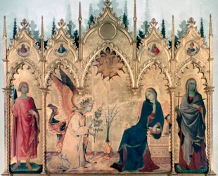 Bebudelsen og de to hellige, 1333