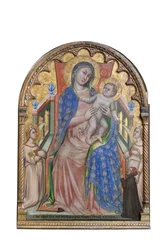 Madonna og barn med engler og giveren Giovanni da Piacenza