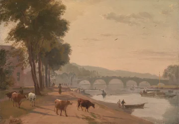 Utsikt over Richmond Bridge, på Themsen