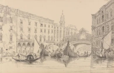 Album med 30 visninger i Tyrol og Italia: Rialto - Venezia 8. november 1840