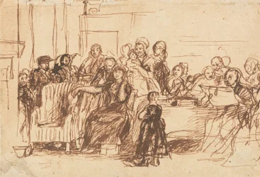 Skisse for "Lese testamentet"