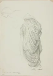 Bending Female Figure, studie for Mirror of Venus