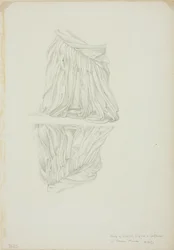 Drapert figur og refleksjon, studie for Mirror of Venus