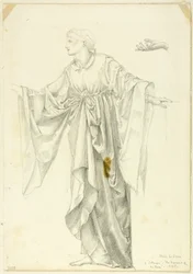 Studie for figuren «Lediggang» – Rosenromanen