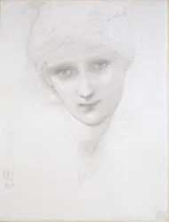 Hodet for en kvinne, 1890