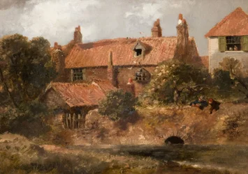 Gamle hytter i Lewisham, 1876.