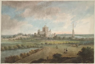 General Claude Martins hus Constantia ligger i parken i Lucknow