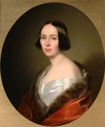 Portrett av grevinne Luise Trofimovna Golitsyna 1810-1887, født Baranova, tidlig på 1840-tallet
