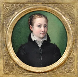 ""Selvportrett"" (Selvportrett) Maleri av Sofonisba Anguissola (ca. 1532-1625)