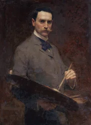 Selvportrett, ca. 1896 (olje på lerret)