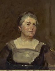 Sybil Margaret Thomas, viscountess Rhondda (olje på lerret)