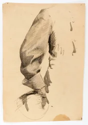 Høyre arm og torso, studie for rytterstatue