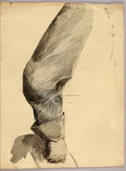 Høyre arm, studie for rytterstatue