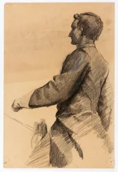 Studie for ridemonument (general John B. Gordon)