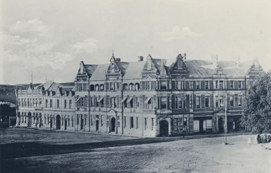 Church Square, East Side, Pretoria (s/hvitt bilde)