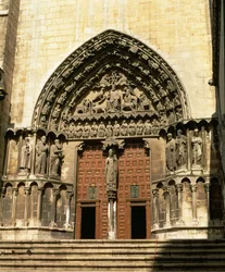 Portada del Sarmental, sørlig tverrarm, ca. 1235