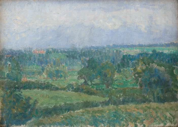 Landskap på landet, ca. 1909–10 (olje på lerret)