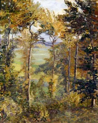 Skoglandskap ved Tibermont, Neuville Les Dieppes