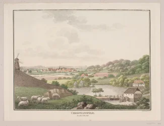 Christiansfeld, fra østsiden